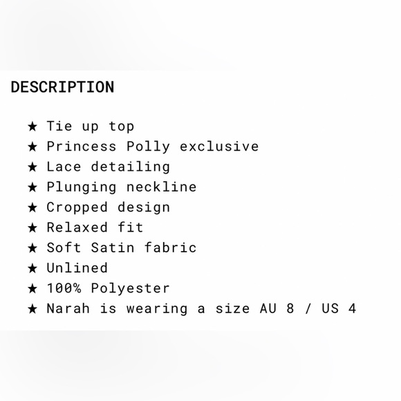 Black Tie Up Top - Picture 8 of 8